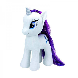 عروسک اورجینال پونی سفید تک شاخ 27 سانتی متری Pony white ty_اسباب بازی